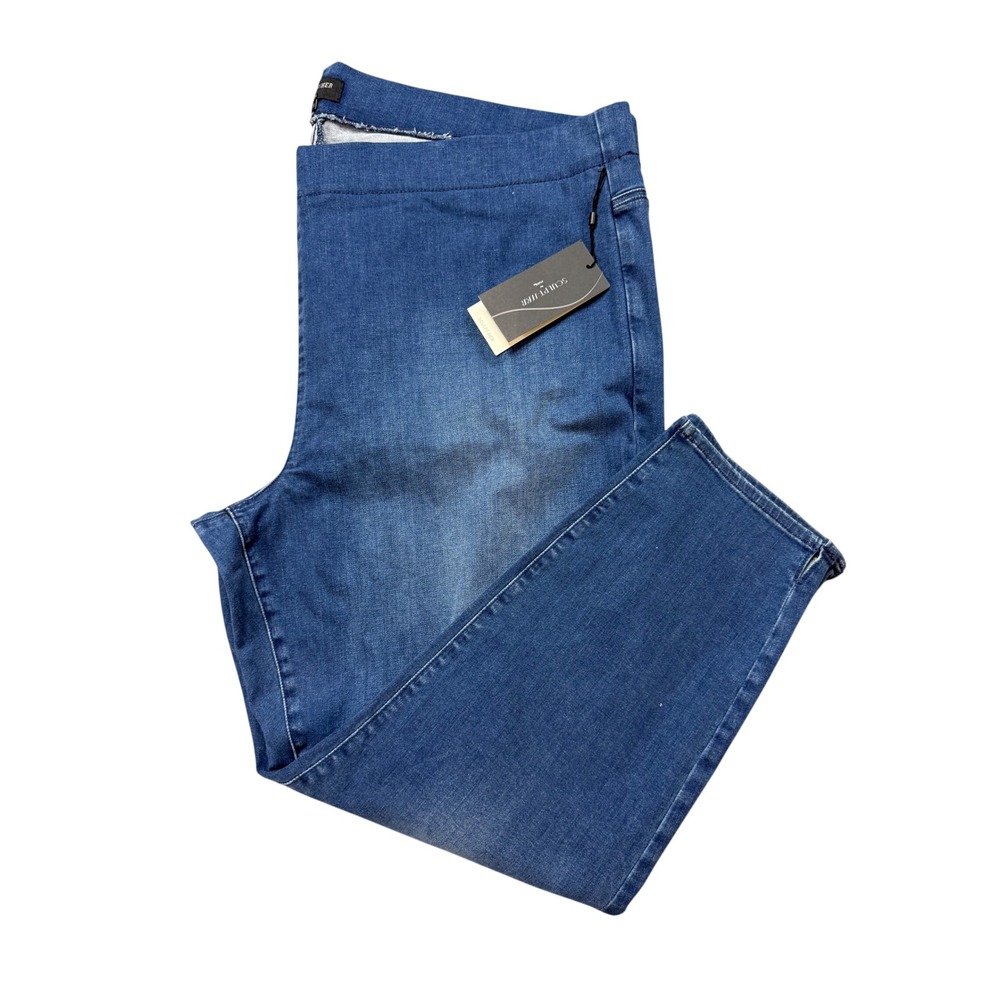 NYDJ Skinny Ankle Jeans Womens 3X Blue NEW Sculpt-Her Pull On Aquila MSHD8457